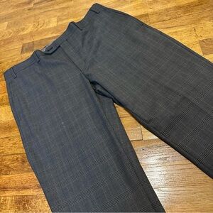 Michael Kors Gray Plaid Trousers
